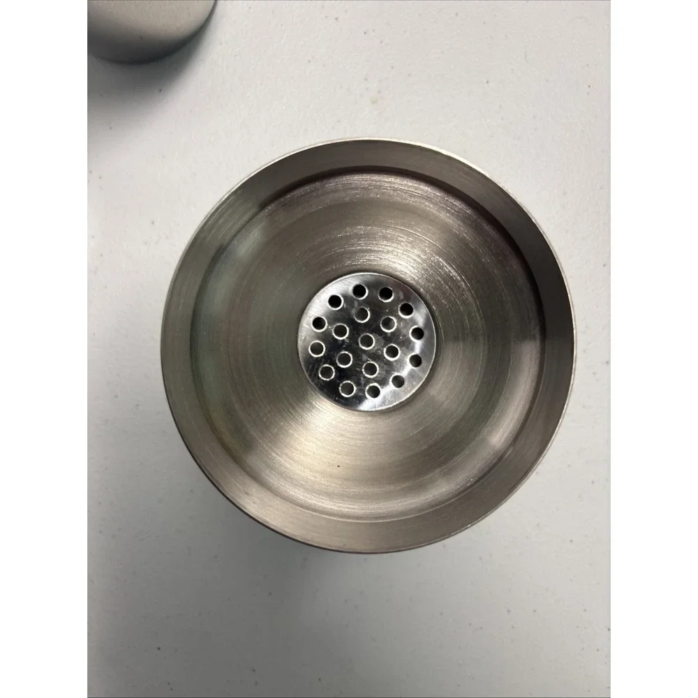 Stainless Steel 3 Piece Cocktail Martini Shaker 18/8 Excellent Used Condition